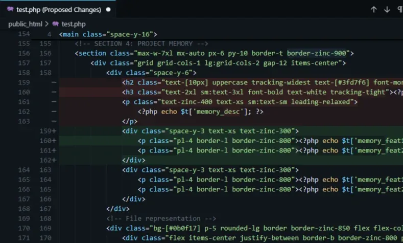 Git Diff Review Panel